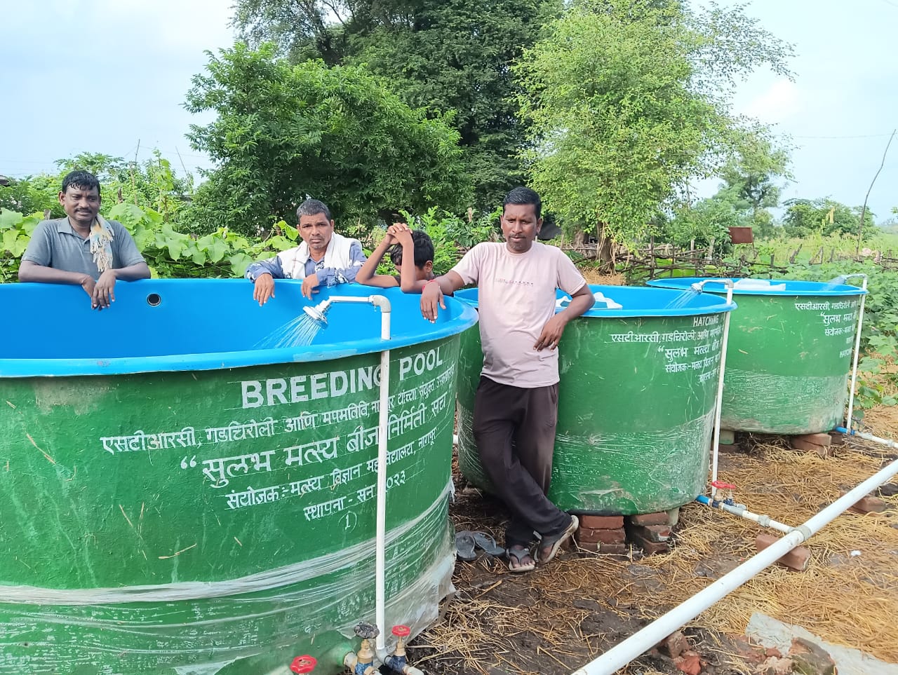 Installation Of Portable Carp Hatchery At Italcheru, Tal. Aheri